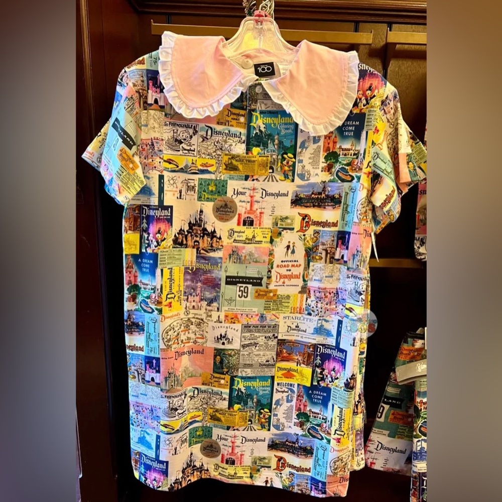 Dress Adult 1X 100th Anniversary Disney100 Disney Eras Disneyland Poster Dress